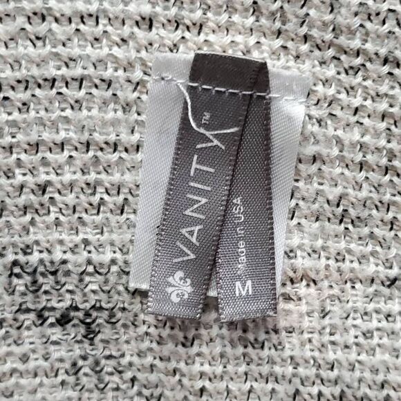 Vanity Women’s Size M Boho Southwestern Open Front Cardigan Sweater Fringe Hem A - Picture 5 of 7